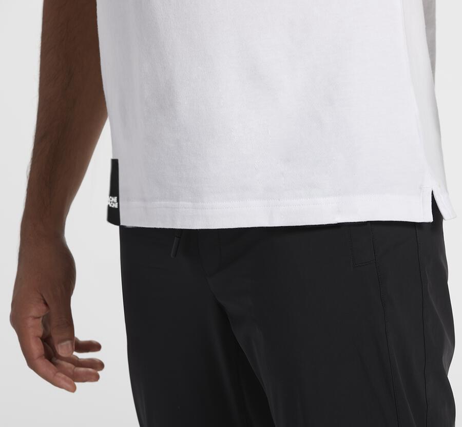 Hoka One One Mens Tee - Brand - White - IFLC10275